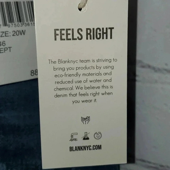 Blank NYC Ground Rules Denim Shorts Women’s Size 20W NWT - Picture 4 of 13